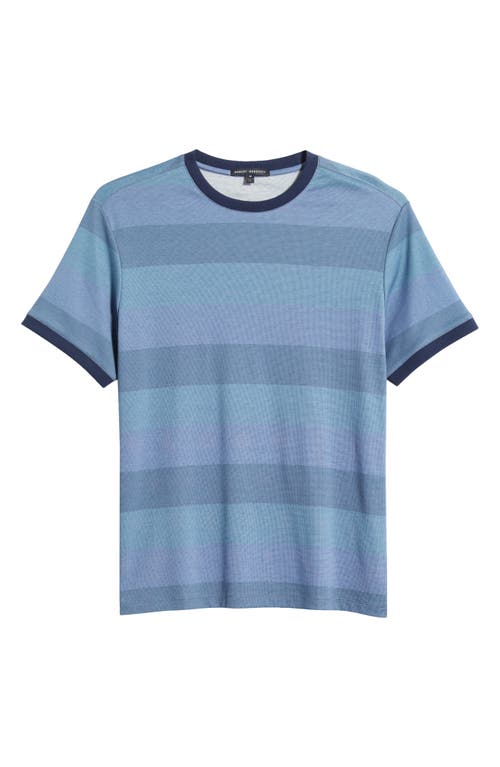 Robert Barakett Morning Lake Short Sleeve Crewneck T-shirt In Blue