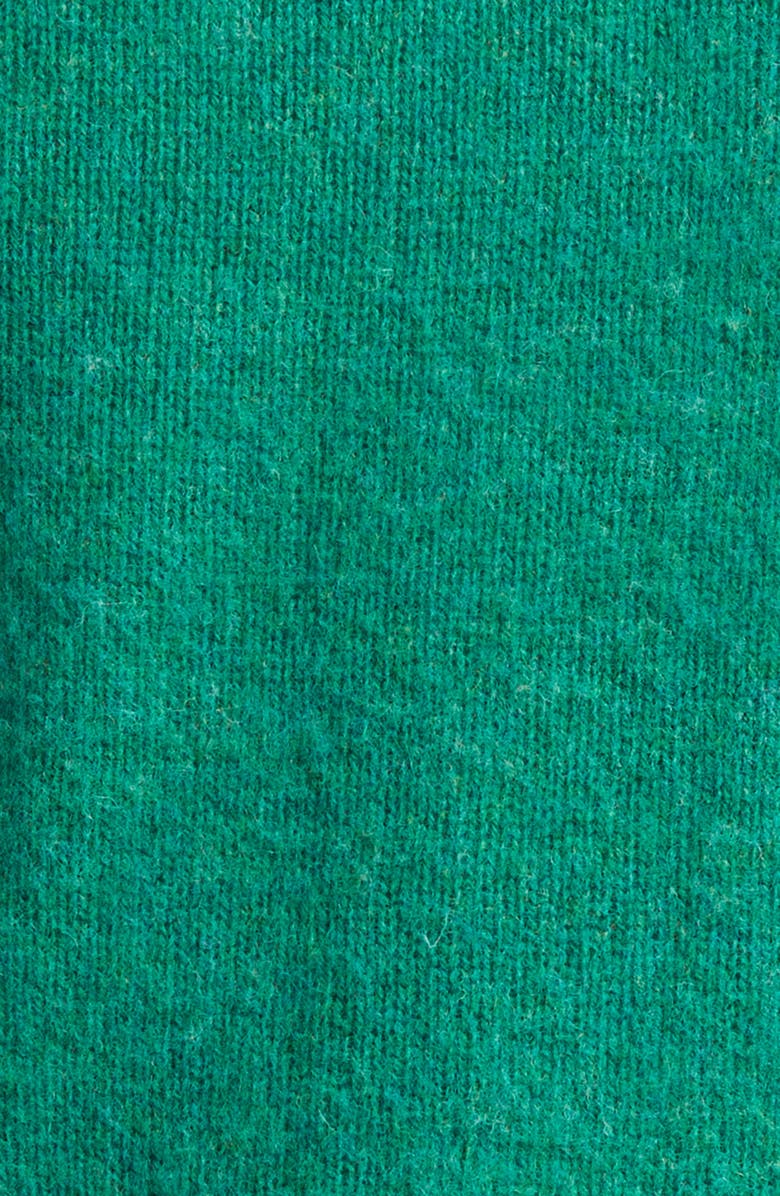 Drake's Brushed Shetland Lambswool Crewneck Sweater, Alternate, color, Green