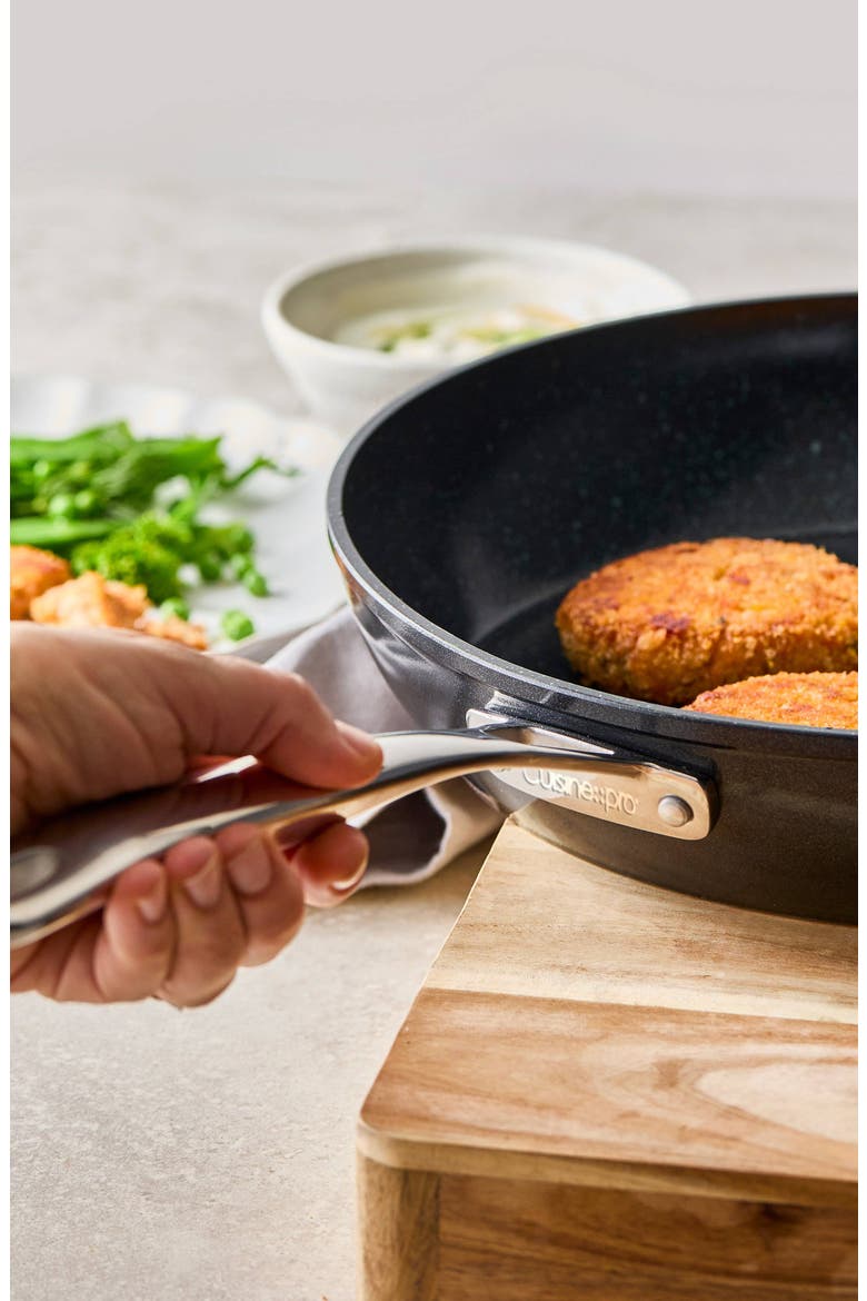 GREEN STONE™ 12.5" Frypan with Helper Handle, Alternate, color, Black