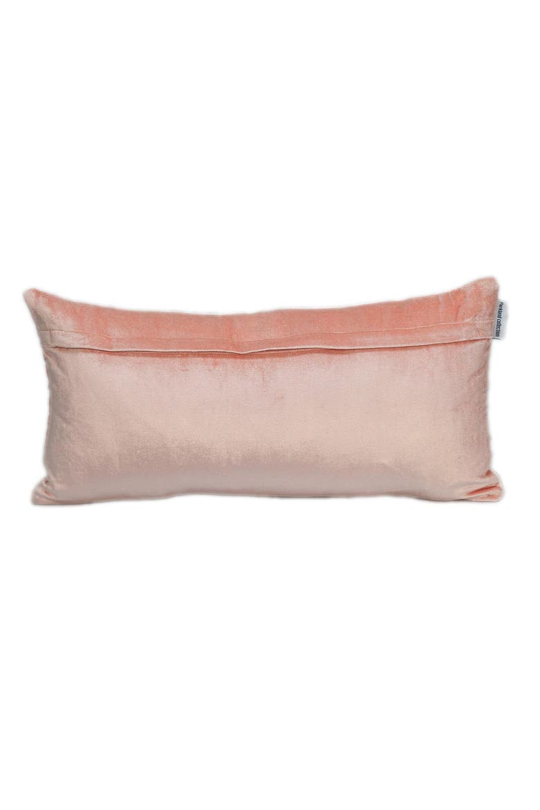 Tobyn Tran Velvet Geometric Stitched Pillow, Alternate, color, PINK