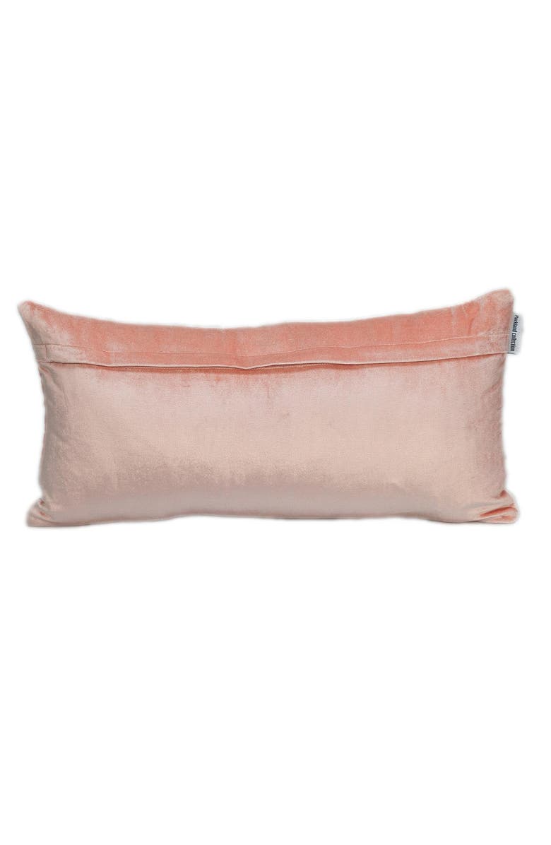 PARKLAND COLLECTION Tobyn Tran Velvet Geometric Stitched Pillow, Alternate, color, Pink