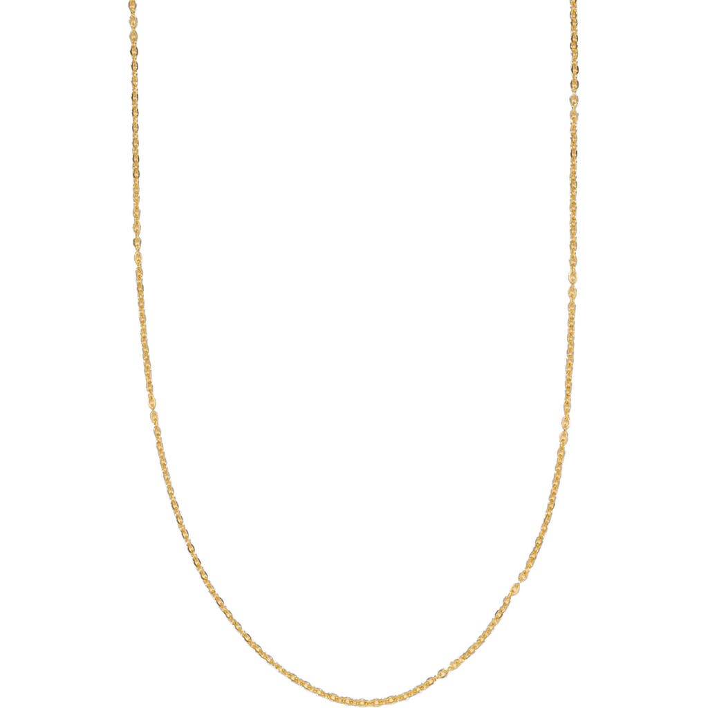 Made By Mary Adjustable Flat Cable Chain In Gold