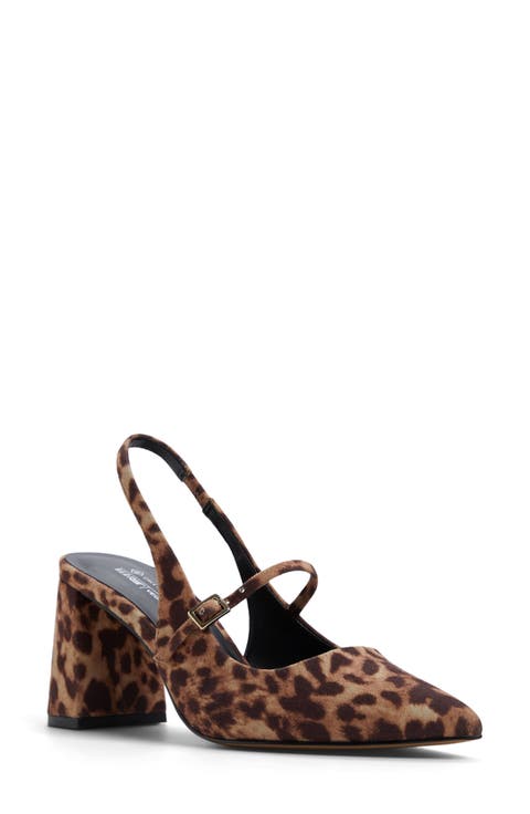 Coquettte Slingback Pointed Toe Mary Jane Pump (Women)