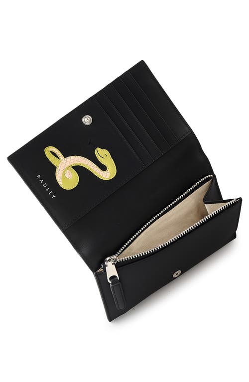 Radley Lunar New Year '25 Medium Flap Leather Wallet In Black