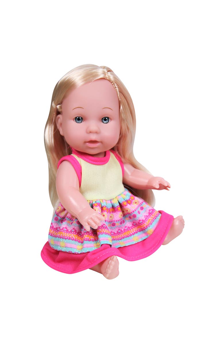 Lissi Makeup Table Set with 8 Inch Toddler Doll, Brush, Mirror & Hair Accessories, Alternate, color, Multicolored