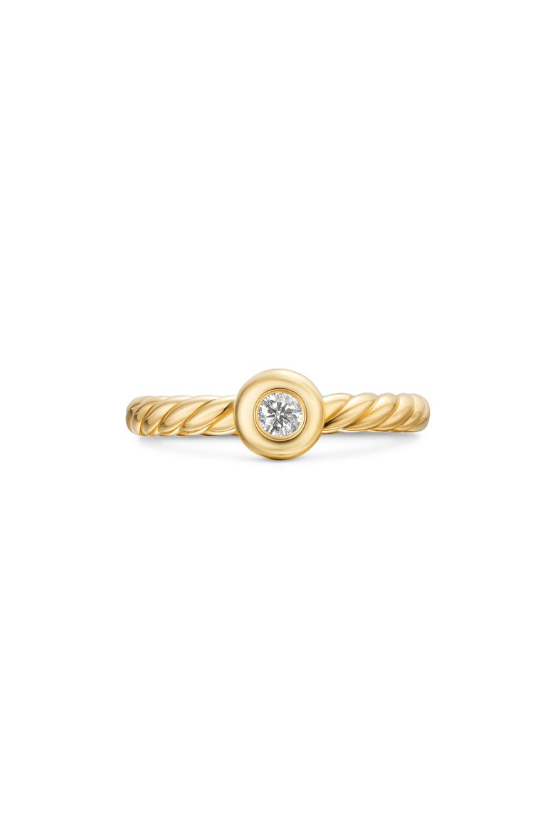 Petite Cable Ring, Main, color, 18K GOLD