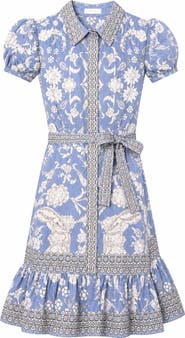 Raishma Kids Rosey Blue Dress