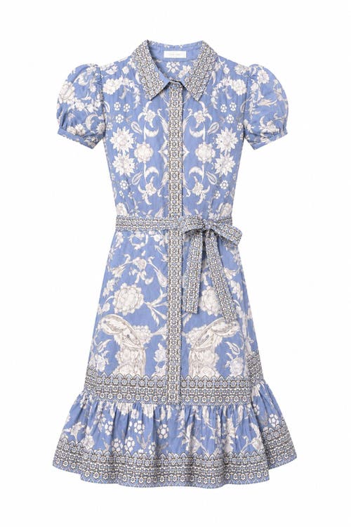 Raishma Kids Rosey Blue Dress in 3-4 Yrs at Nordstrom