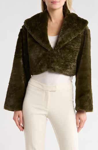 JASON WU Faux Fur Crop Jacket