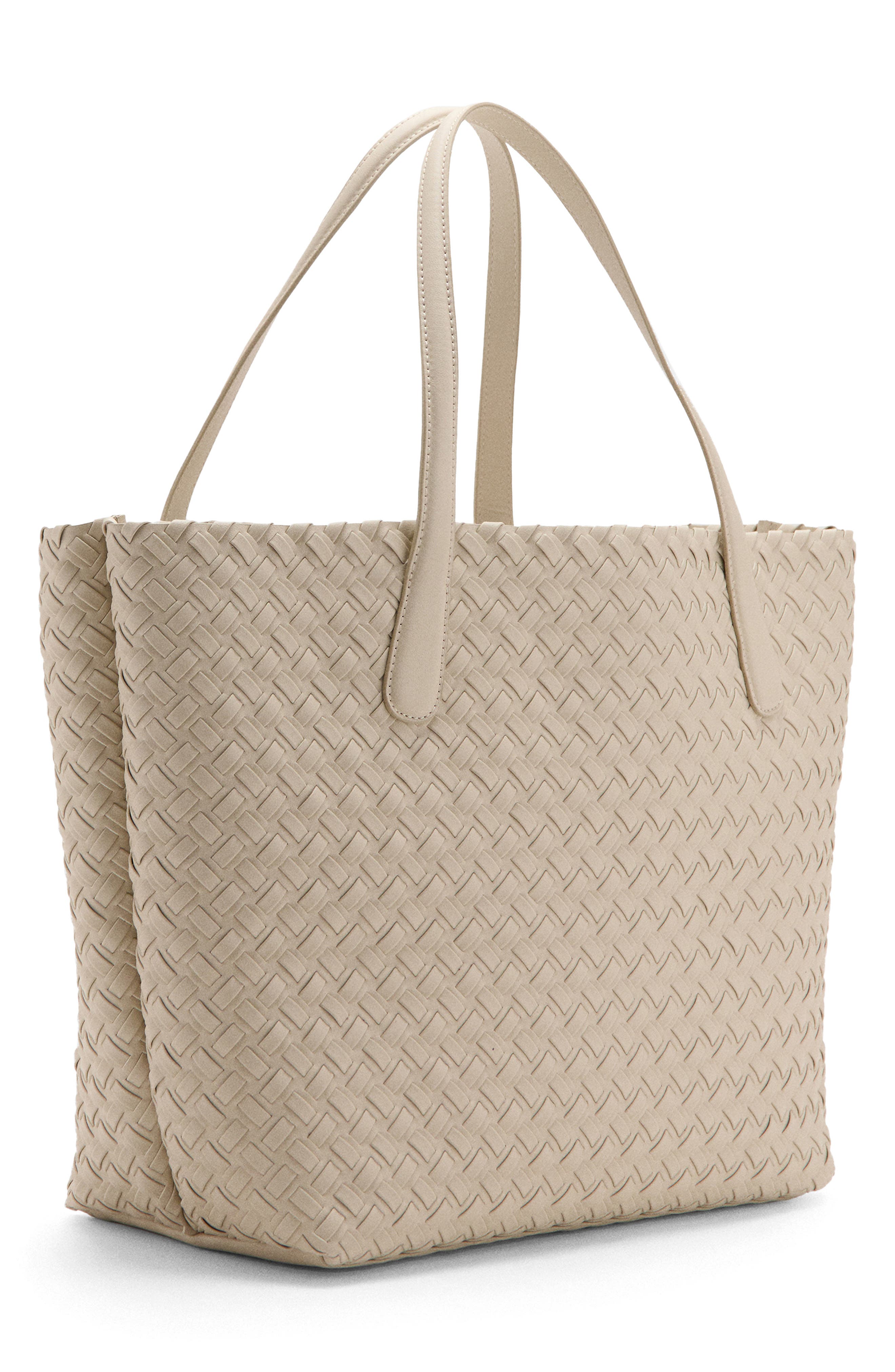 Braided Tote, Alternate, color, OFF WHITE