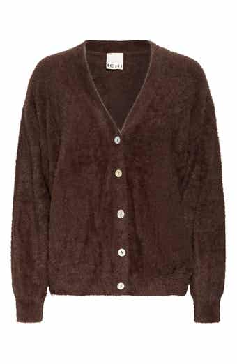 ICHI Eyelash Knit Cardigan