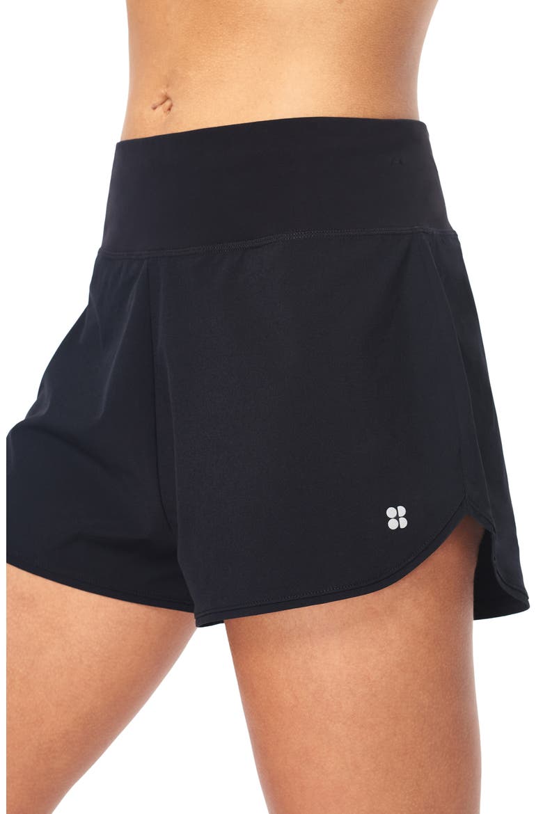 Time Trial Running Shorts, Alternate, color, BLACK