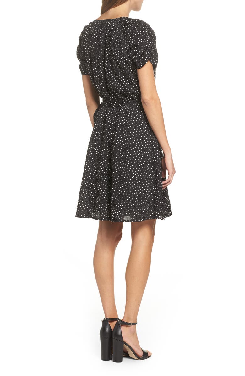 19 Cooper Ruche Sleeve Wrap Dress, Alternate, color, 