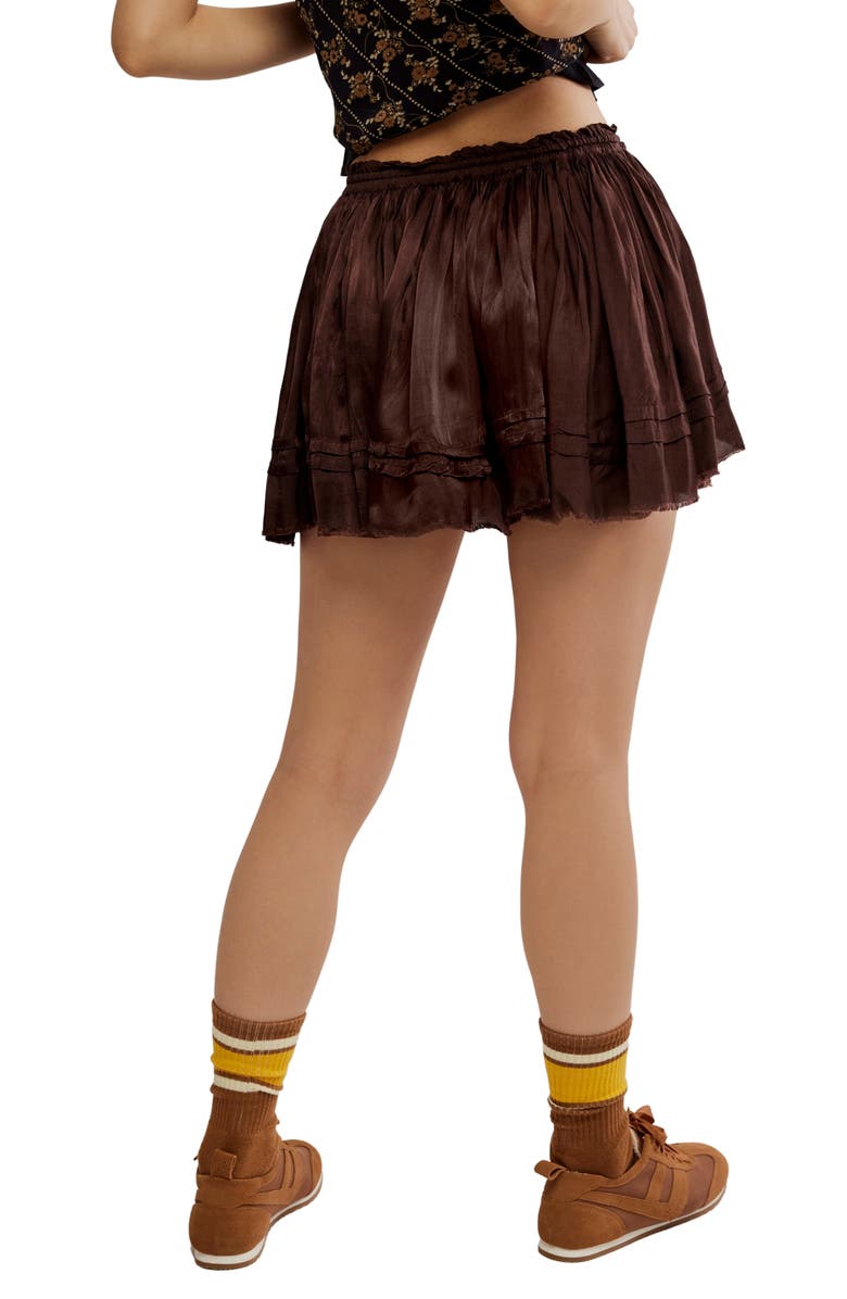 Free People Third Charm Miniskirt, Alternate, color, French Chocolate