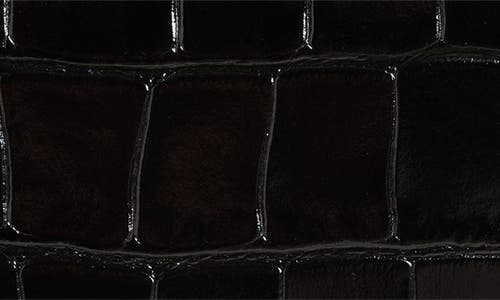 Amiri Ma Icon Croc Embossed Leather Bifold Wallet In Black