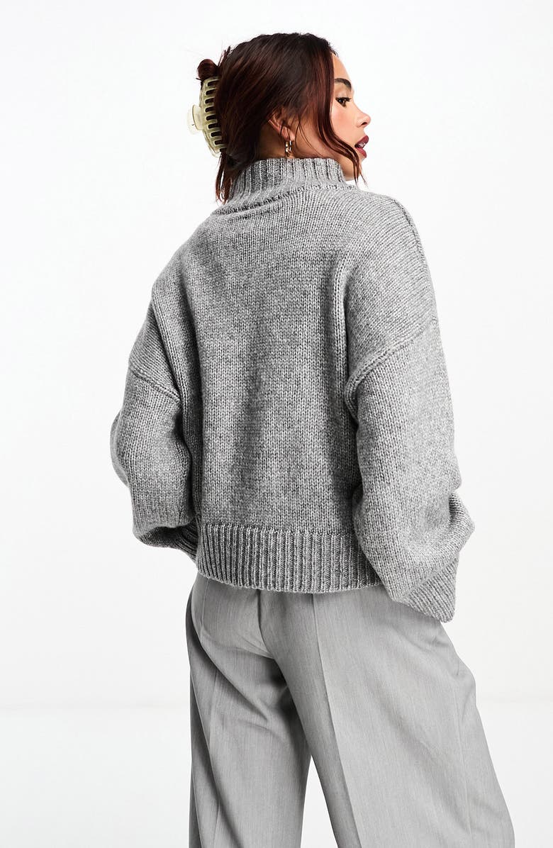 ASOS DESIGN Half Zip Sweater, Alternate, color, 