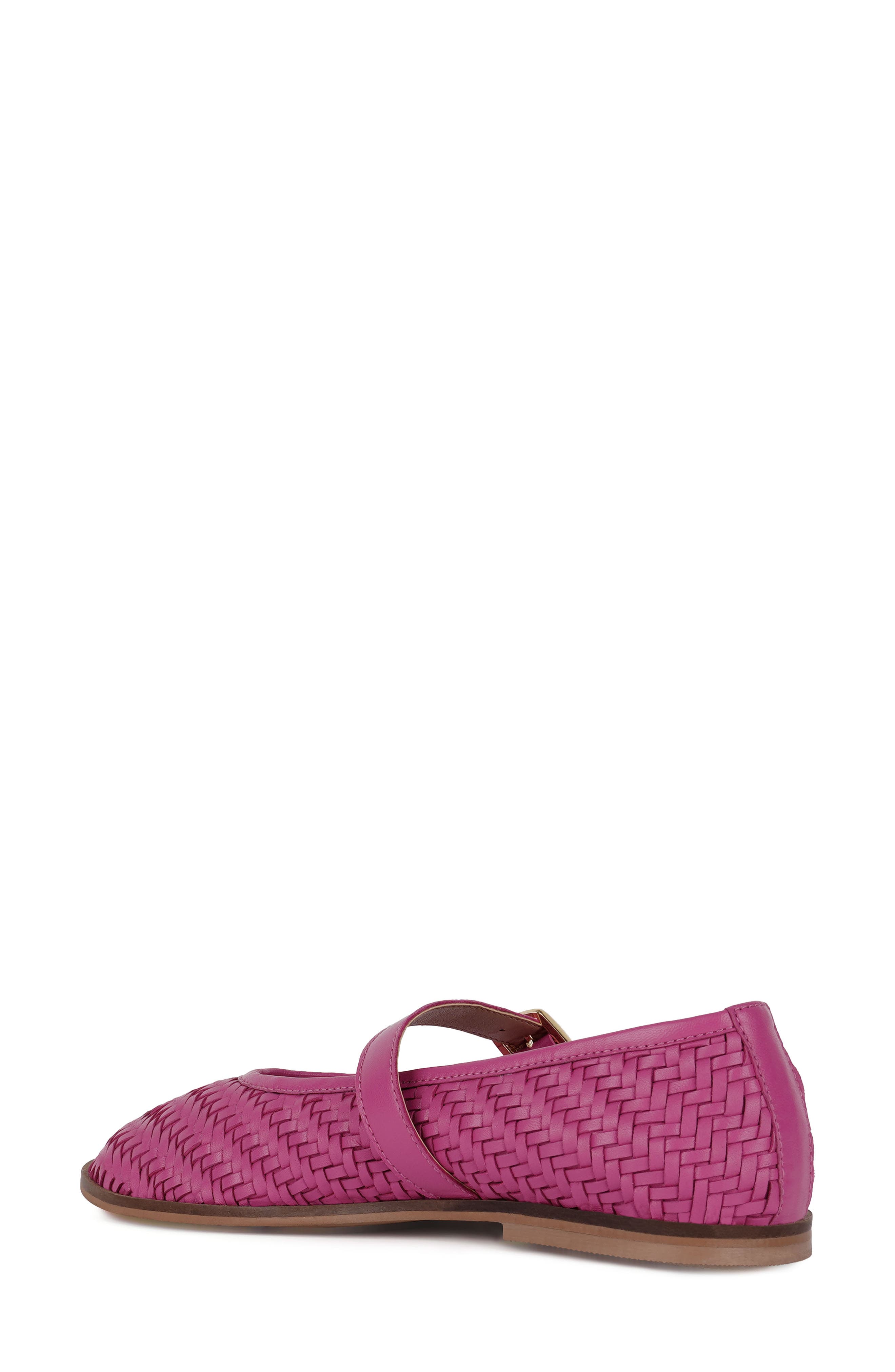 Nazuka Woven Mary Jane Ballet Flat, Alternate, color, FUSHIA
