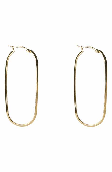 ARGENTO VIVO U-Shape Knife Edge Hoop Earrings