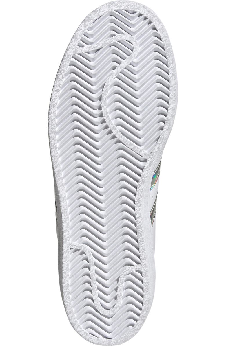adidas Kids' Superstar Sneaker, Alternate, color, White/ Silver Dawn