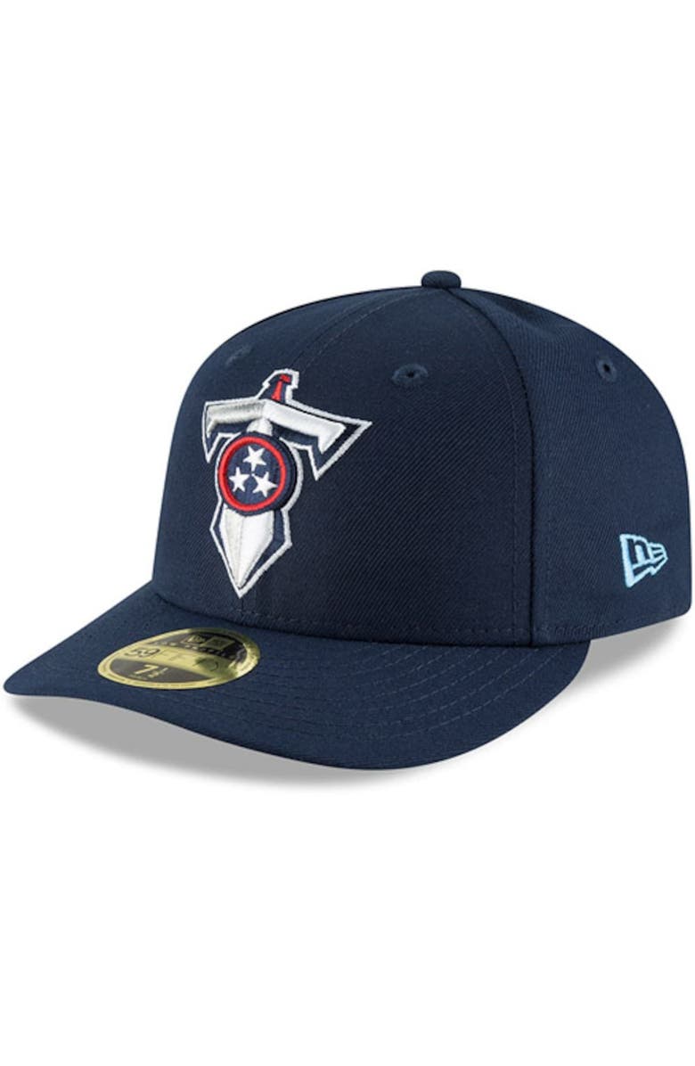 New Era Men's New Era Navy Tennessee Titans Alternate Logo Omaha Low Profile 59FIFTY Fitted Hat, Main, color, 