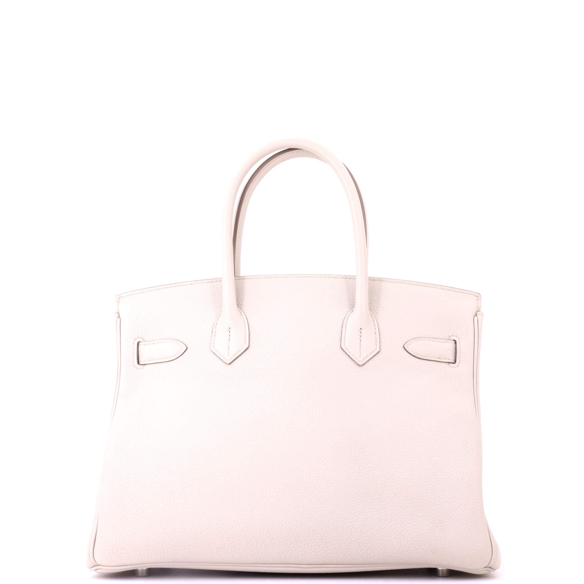 Pre-Owned Hermes Birkin Handbag Light Togo with Palladium Hardware 30, Alternate, color, Beton