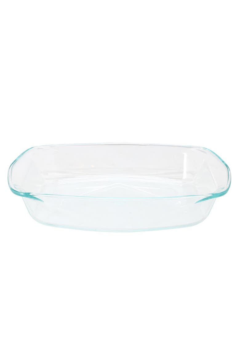 Carnegie Hill 16 inch x 11 Inch x 3.1 Inch Tempe Glass Multi-Purpose Pan with Built-in Handles, Main, color, Clear