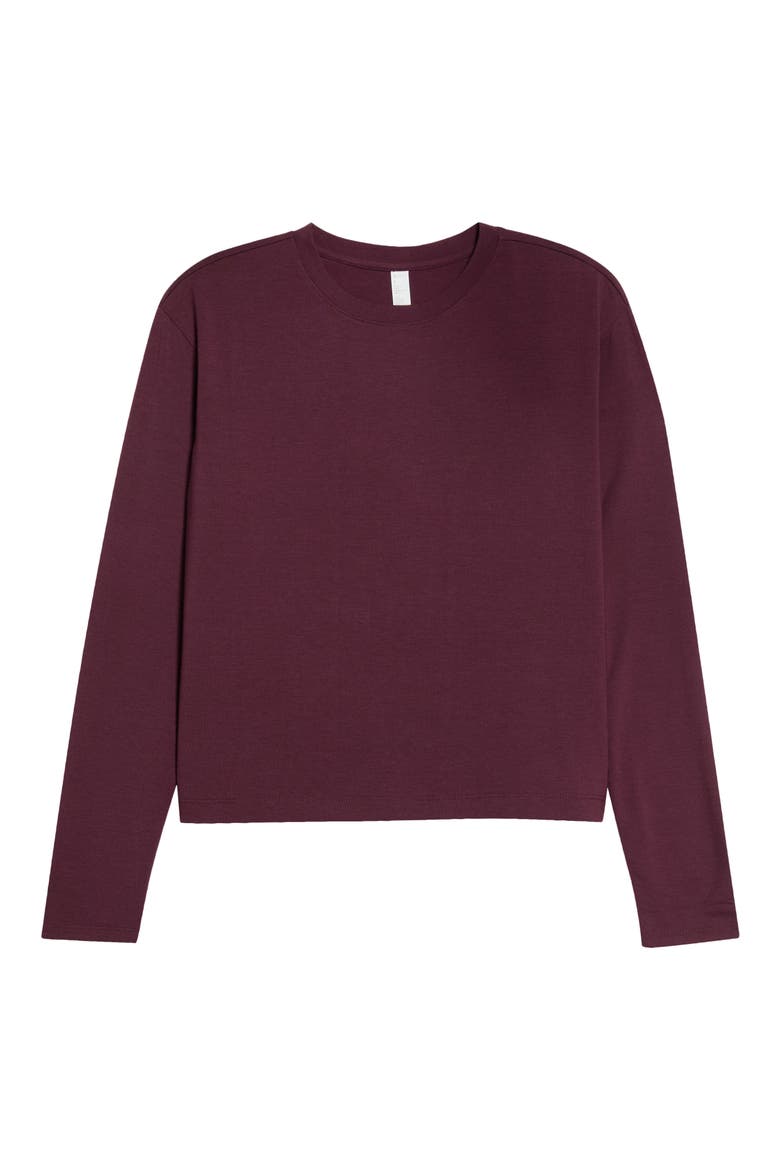 New Take Long Sleeve T-Shirt, Alternate, color, BURGUNDY STEM