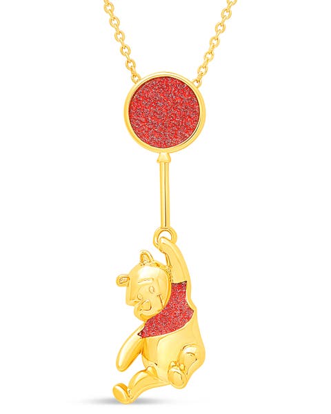 Winnie the Pooh Swinging Balloon Necklace, 18"