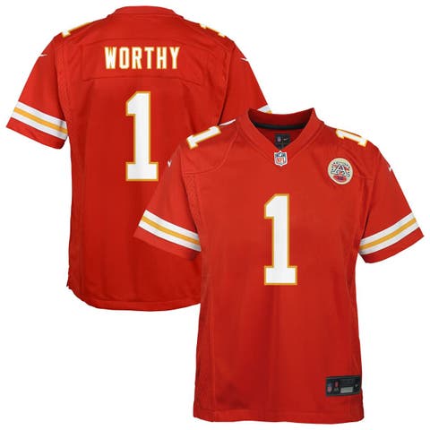 Youth Nike Xavier Worthy Red Kansas City Chiefs Team Game Jersey