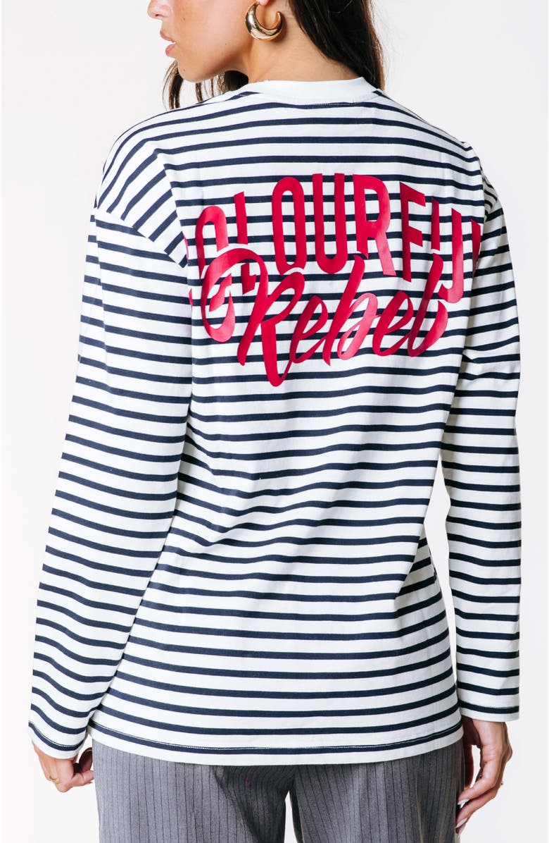 Colourful Rebel Bold Logo Longsleeve, Alternate, color, Off White