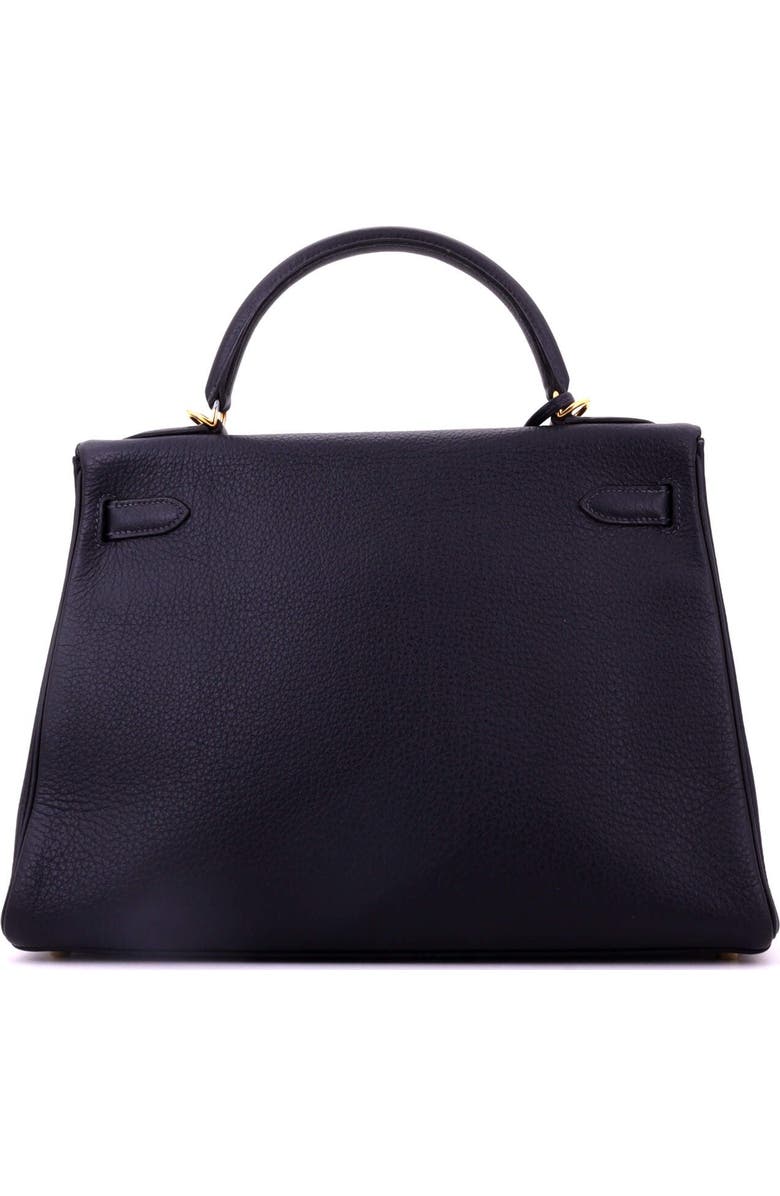 Pre-Owned Hermes Kelly Handbag Blue Togo with Gold Hardware 32, Alternate, color, Bleu Marine