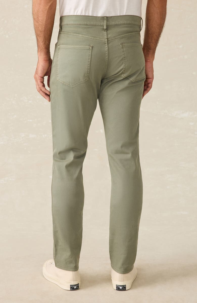 Faherty Comfort Twill 5-Pocket Pants, Alternate, color, Surplus Green