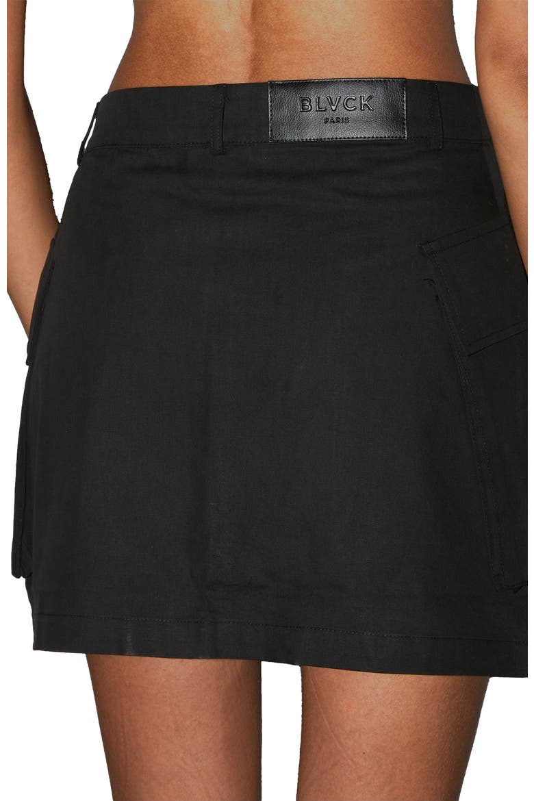 Blvck Zipped Skirt, Alternate, color, Black