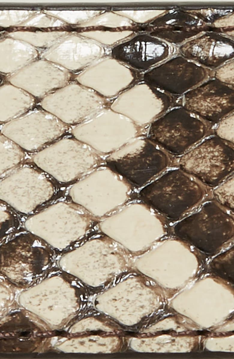 Dolce&Gabbana Amore Logo Buckle Genuine Python Belt, Alternate, color, 