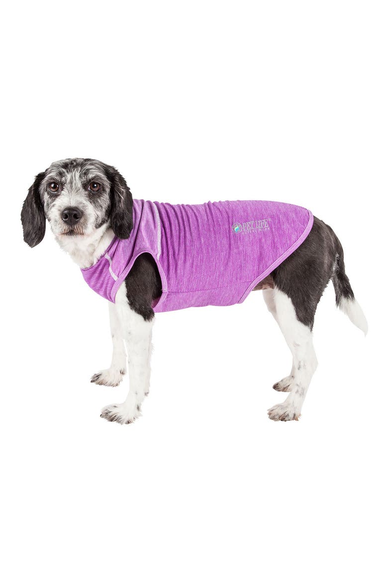 ACTIVE 'Aero-Pawlse' Heathered Tank Top, Alternate, color, MAROON/ PURPLE