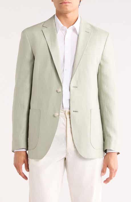 NORDSTROM RACK Solid Notch Lapel Linen Sport Coat