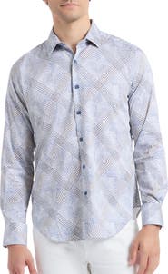 Robert Graham Shillibeer Stretch Cotton Button-Up Shirt