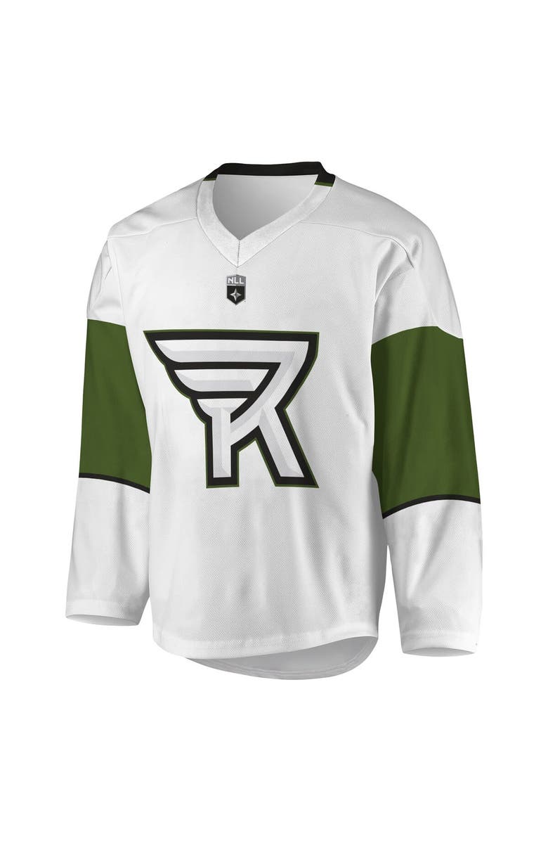 ADPRO Sports Youth White/Green Rochester Knighthawks Replica Jersey, Alternate, color, White
