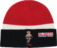 Polo Ralph Lauren Color Block Holiday Bear Beanie