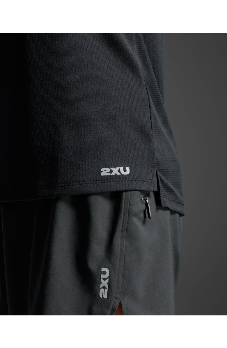 2XU Aero Singlet, Alternate, color, Black/Silver Reflective