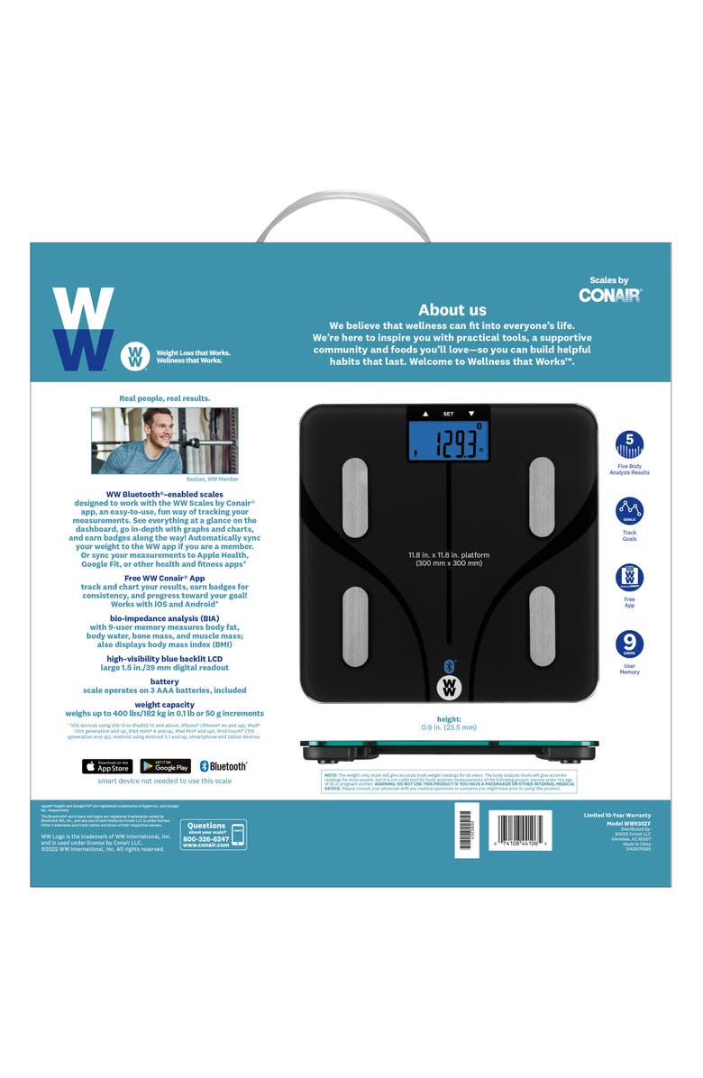 CONAIR Bluetooth<sup>®</sup> Digital Scale, Alternate, color,