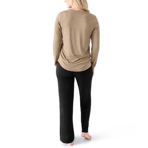 Kindred Bravely Maternity & Nursing Long Sleeve T-shirt In Brown