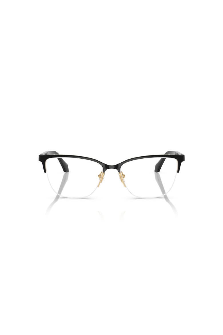 54mm Cat Eye optical glasses, Alternate, color, Gold/ Black