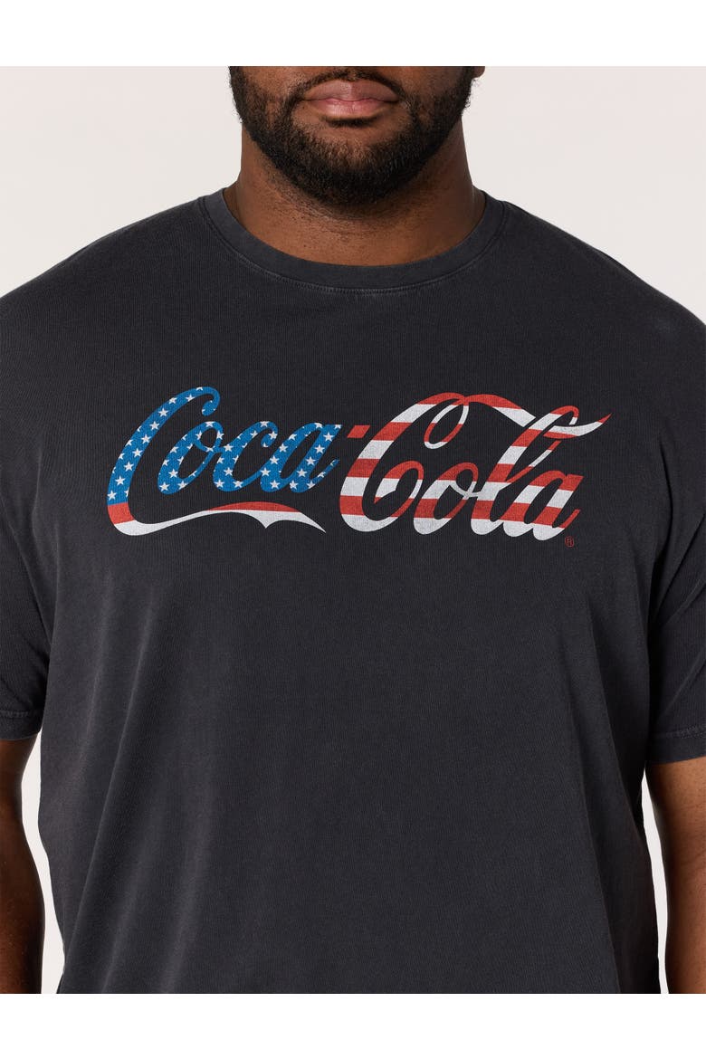 Big & Tall Coca Cola Graphic Tee, Alternate, color, NAVY