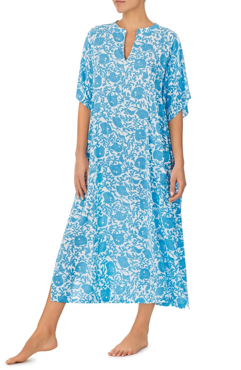 Kate Spade New York print caftan, Main, color,