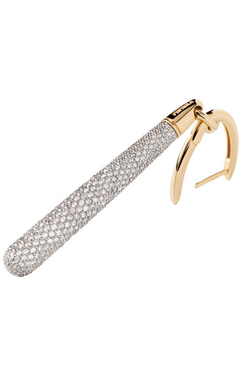 Pdpaola Pavé Supreme Jupiter Single Hoop In Gold