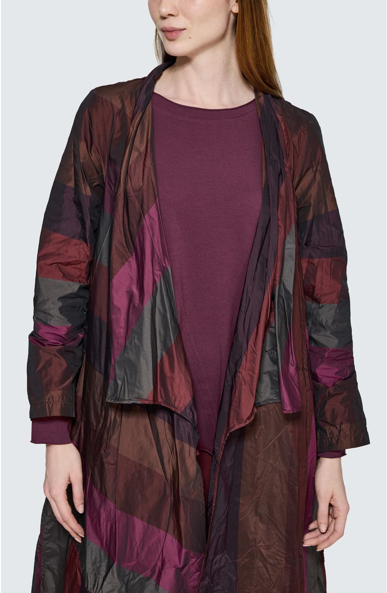 LUUKAA Rosa Asymmetrical Duster, Alternate, color, Dark Scarlet