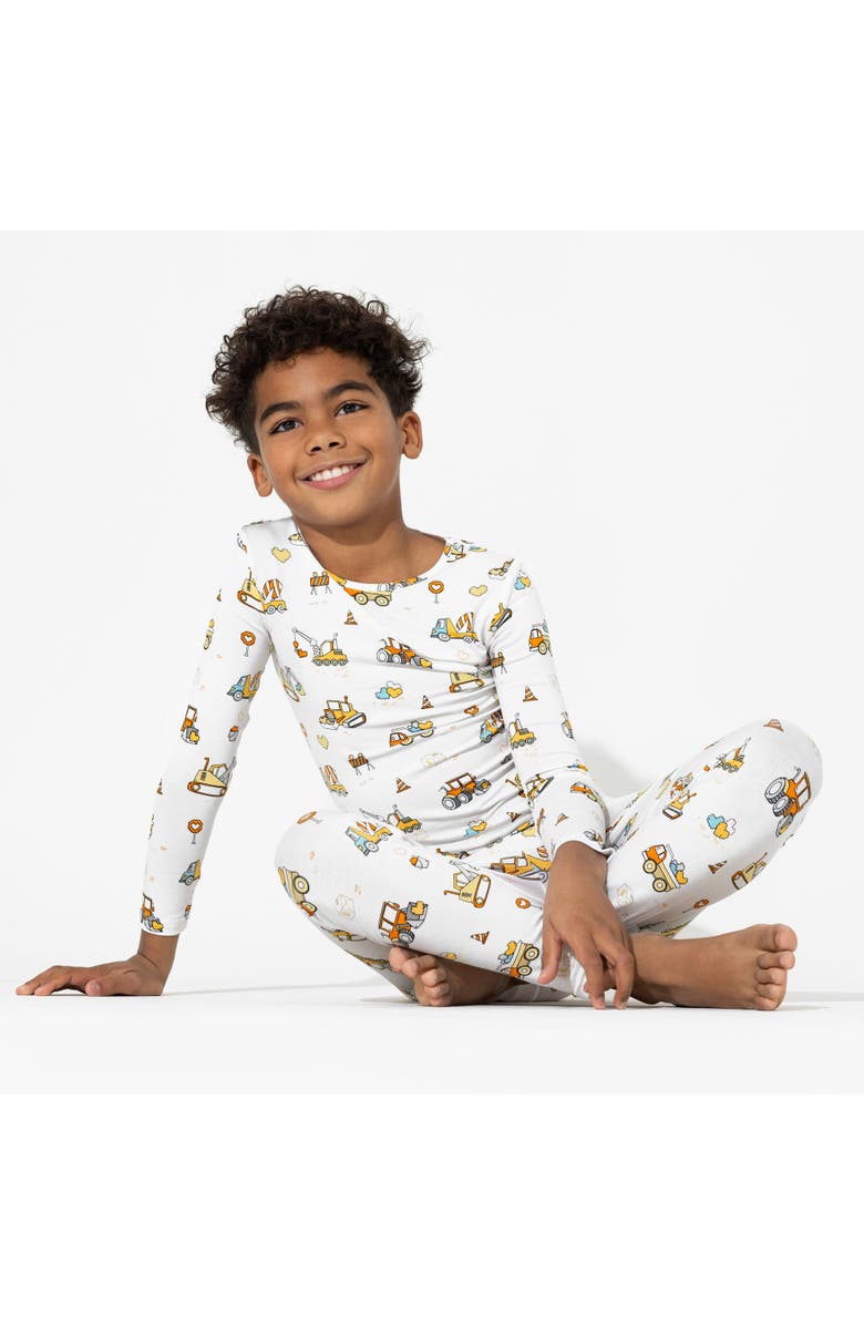 Bellabu Bear Kids' Love Trucks Set of 2 Piece Pajamas, Alternate, color, Love Trucks