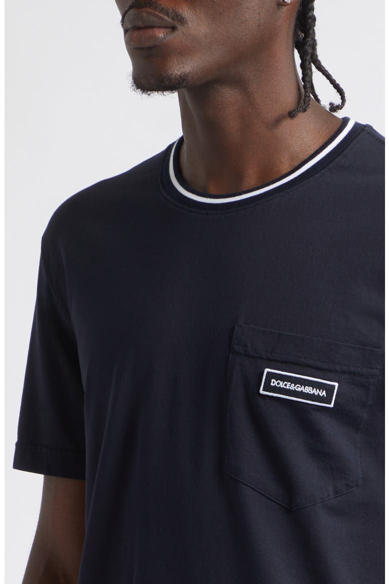 Logo Patch Pocket T-Shirt, Alternate, color, BLU SCURISSIMO 1