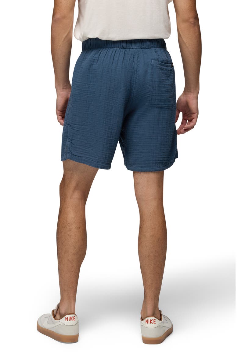Hideaways Organic Cotton Drawstring Shorts, Alternate, color, BLUFF BLUE